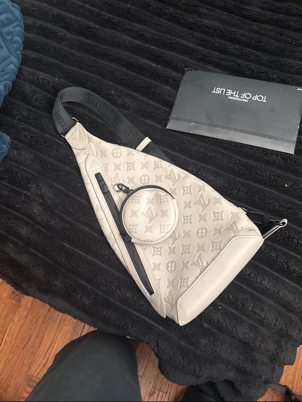 Louis Vuitton Cream Monogram Sling Belt Bag